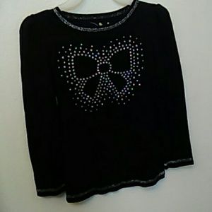 Girls Long sleeve Black Top